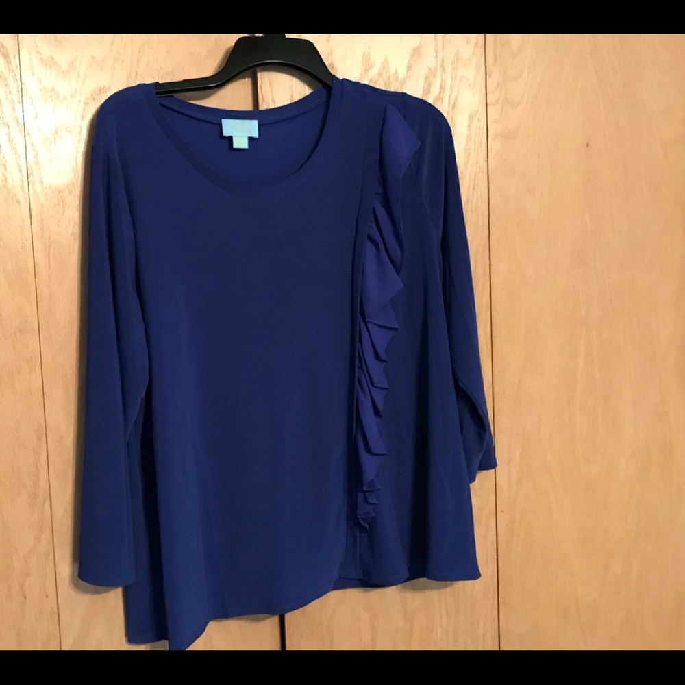 CeCe Cobalt blue top - size XL